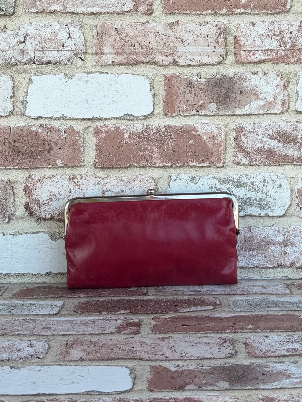 Red Hobo Lauren Clutch Wallet